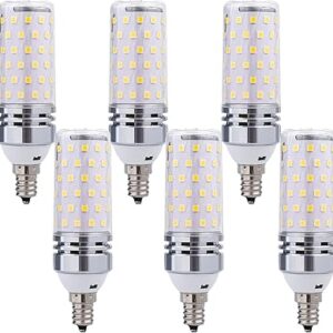 6 ampoules bougies led e12, ac/85-265v 12-16w, culot à vis, ampoule led équivalente halogène 100-120w, économie d'énergie, non variable (lumière chaude (3000k) 16 watts). L'alternative e-commerce intelligente au Sénégal : Diaytar