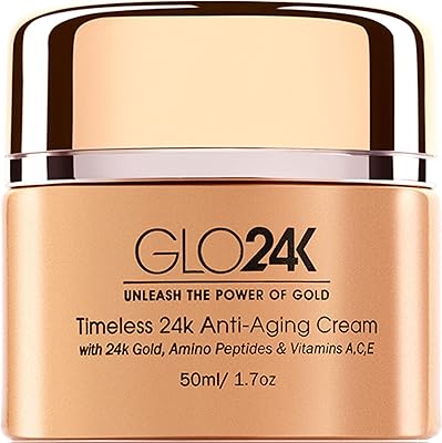 Crème anti-âge glo 24k gold avec vitamines acide hyaluronique et rétinol