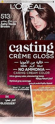 L'oréal paris casting crème gloss, 513, brun cendré nude