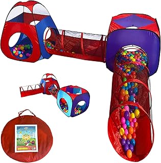 Tente de jeu pour enfants pop up blaze 4 pièces avec 2
