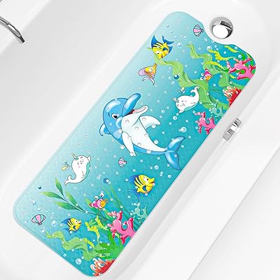 Tapis de baignoire antidérapant pour bébé de 40" x 16" tapis de bain