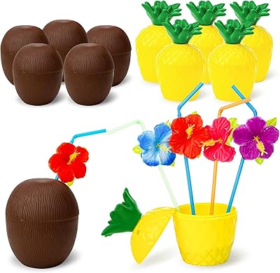 Tasses à l'ananas et à la noix de coco, tasses à saveur tropicale