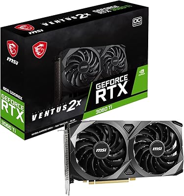 Carte graphique de jeu msi geforce rtx 3060 ti lhr 8 go gdrr6x