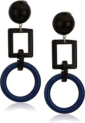 Boucles d'oreilles à encre géométrique marni
