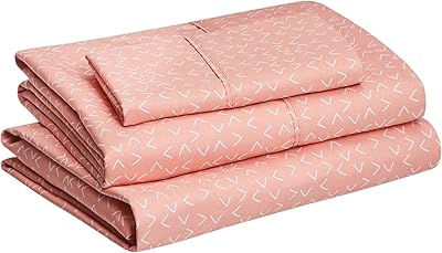 Parure de lit amazonbasics en microfibre légère, ultra douce, facile d'entretien, avec poches