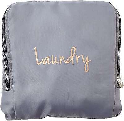 Sac à linge de voyage pour femme, gris/or, taille unique, par miamica, styles