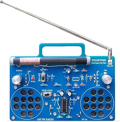 Kit radio vigurtime am/fm | kit de bricolage pour projet de soudure