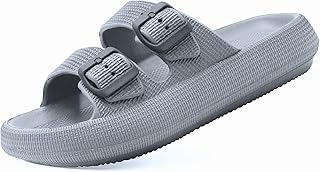 Sandale unisexe réglable en eva avec double boucle et semelle intérieure légère