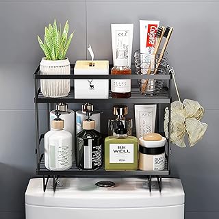 Support de rangement pour salle de bain sur toilettes, support de rangement
