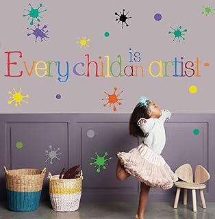 Citations inspirantes de décoration murale pour le salon - chaque enfant est un artiste - stickers muraux pour garçons et filles, chambre d'enfant, salle de jeux, salle de classe. De la mode à l'électronique, Diaytar Sénégal a tout ce qu'il vous faut