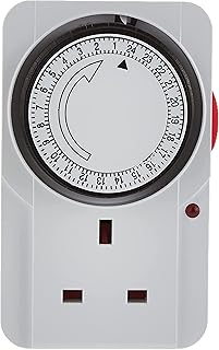 Minuterie électronique programmable melfitm 24 heures 220-240 v ~ 13 a pour lumières