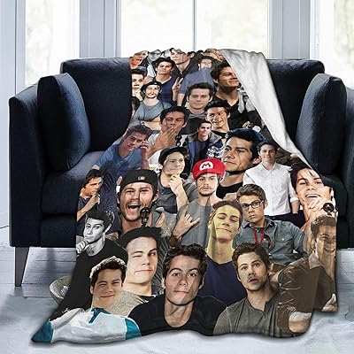 Couverture polaire super douce dylan o'brien collage pour canapé-lit 80" x 60"