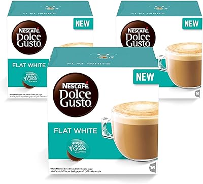 Nescafé dolce gusto - capsules de café blanc plat - 16 boissons, 3