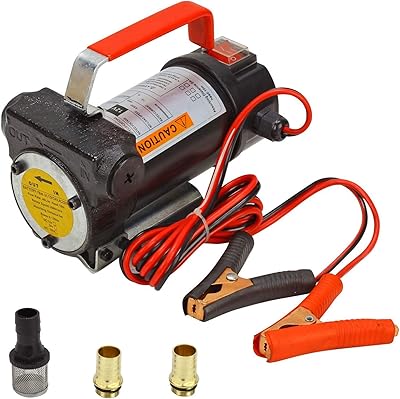 Pompe de transfert de carburant électrique portable black horse racing 12 v cc
