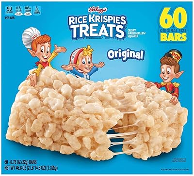 Kelloggs rice krispies treats snack, 60 barres