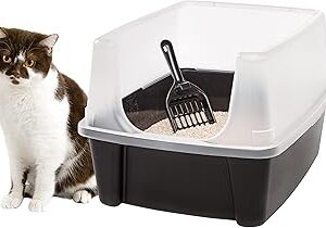 Bac à litière pour chat iris usa, bac à litière pour chat à parois hautes avec pelle, noir. Faites des économies avec Diaytar, le leader du e-commerce discount au Sénégal