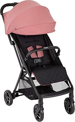 Poussette bébé graco avec télécommande de miavo, rose poussiéreux