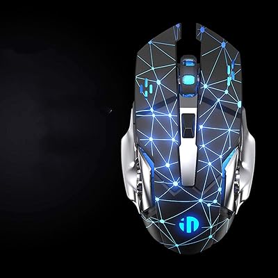 Souris sans fil silencieuse envik m602, souris rechargeable par usb avec 6 boutons