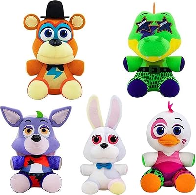 Ensemble de peluche fnaf 5 pièces, peluche five nights at freddy's, peluche five