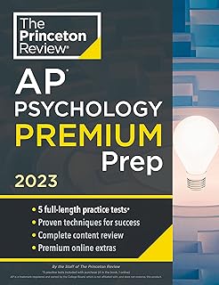 Princeton review psychology ap premium prep, 2023 : 5 tests pratiques + révision