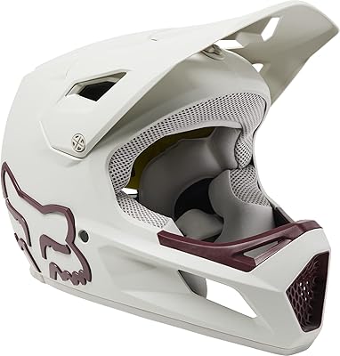 Casque de vtt fox racing rampage blanc vintage taille l