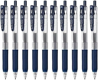Stylo à encre gel rétractable zebra sarasa 0,5 avec poignée en caoutchouc, 0,5
