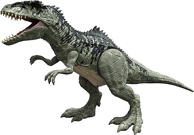 Figurine de giganotosaure super colossal de jurassic world avec fonction d'alimentation, jouet dinosaure