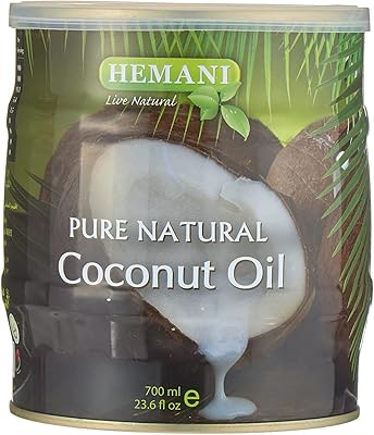 Huile de noix de coco hemani - 700 ml, 100% naturelle, riche