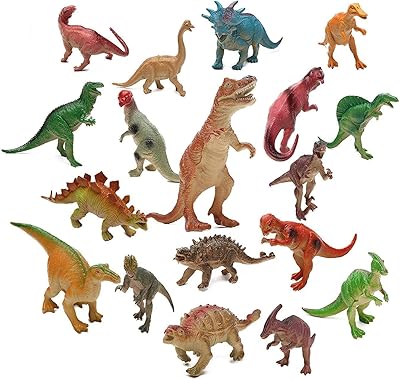 Ensemble de jouets de dinosaures réalistes de 19 pièces figurines éducatives