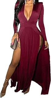 Robe longue longue à épaules dénudées avec fente haute pour les fêtes