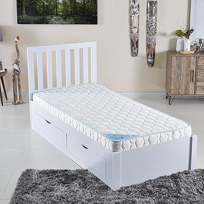 Matelas en mousse simple home box iaroma - blanc, 90 x 200 x