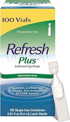 Gouttes oculaires à usage unique refresh plus (100 pièces) (paquet de 6)