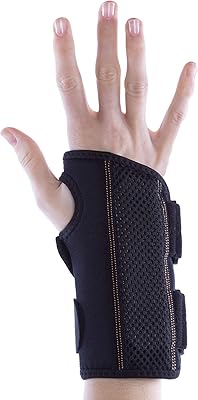 Orthèse de poignet réversible unisexe cooper fit health avec stabilisateur, réglable