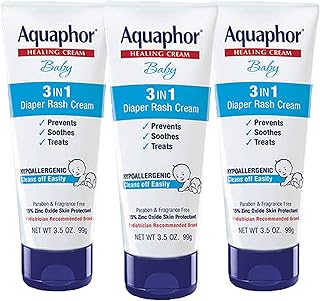 Crème contre l'érythème fessier aquaphor pour bébé, 3 en 1, soulagement de l'érythème