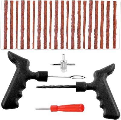 Kit d'outils de réparation de pneus mardatt 34 pièces avec 30 bouchons