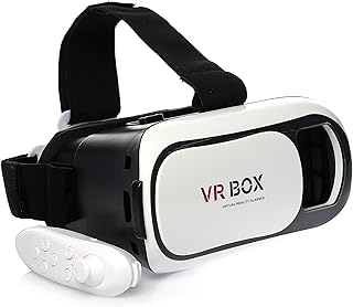 Lunettes de réalité virtuelle 3d vr box vr02 avec panneau de commande bluetooth