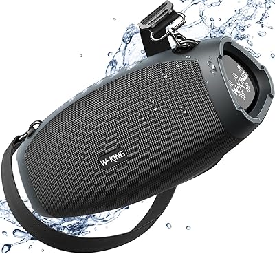 Haut-parleurs bluetooth extérieurs portables sans fil w-king 70w ipx6, triple radiateurs passifs