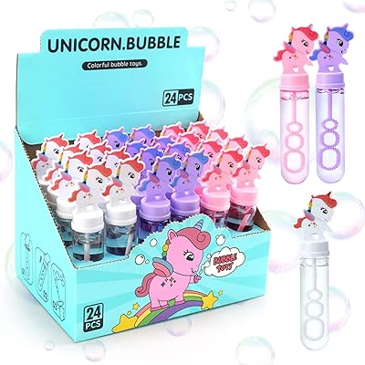 24 pièces baguettes à bulles assorties jouets de fête pour enfants