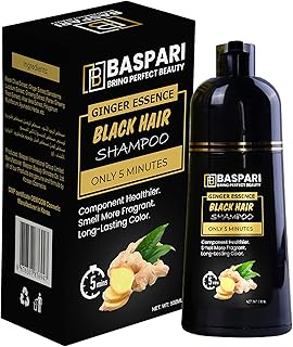 Baspare vip ginger black hair dye shampoo transforme vos cheveux blancs et gris