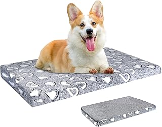 Vankean tapis de lit pour chien réversible (frais et doux), élégant matelas