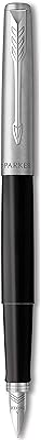 Stylo plume parker jotter originals, finition classique, pointe moyenne, encre bleue et noire
