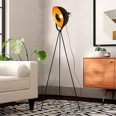 Lampe de table à led avec trépied industriel moderne - lampe de bureau