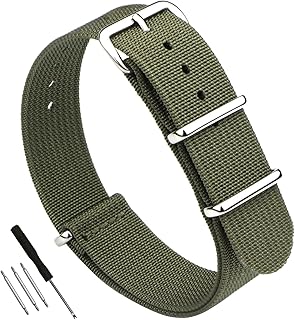 Bracelet de montre de rechange en nylon balistique ondulé de qualité supérieure 18