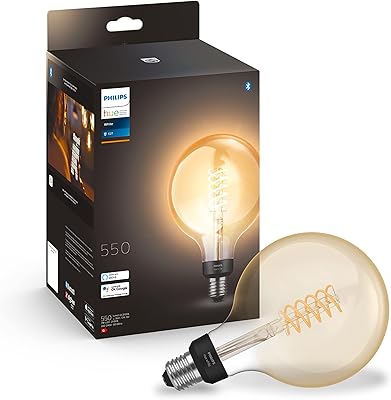 Ampoule led intelligente à filament blanc géant philips hue [vis edison e27]