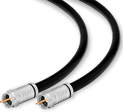 Câble coaxial rg6 quad shield f 18 awg 3ghz 75 ohm