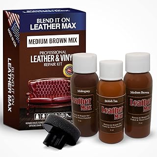 Kit de réparation et de réparation leather max quick blend, restauration de canapé