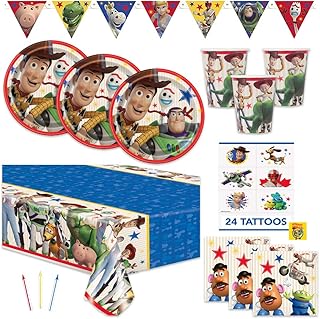 Kit de fournitures de fête d'anniversaire toy story 4 - pour 16 invités