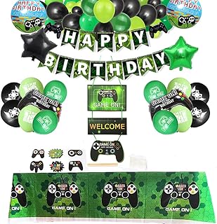 Les fournitures de fête pour jeux vidéo comprennent des ballons pour console