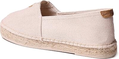 Espadrilles plates à enfiler unisexes en mélange de coton balance ar, vintage brut