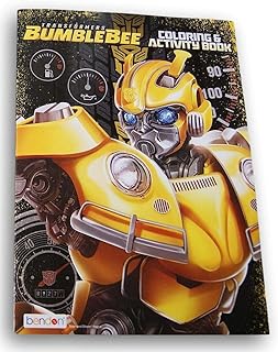 Livre de coloriage et d'activités transformer bumblebee - 80 pages